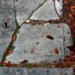 base settling and cracked concrete